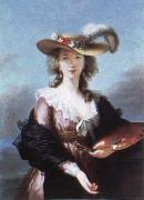 self portrait in a straw hat, Elisabeth Louise Viegg-Le Brun